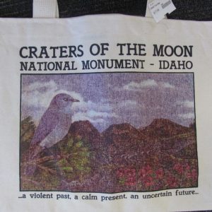 Craters of the Moon Canvas Bird Tote