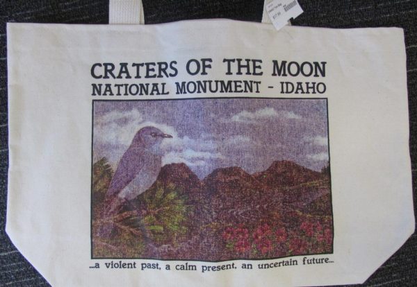 Craters of the Moon Canvas Bird Tote