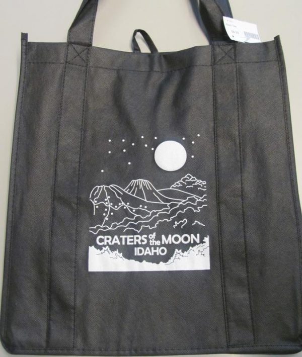 Black Craters of the Moon Tote Bag