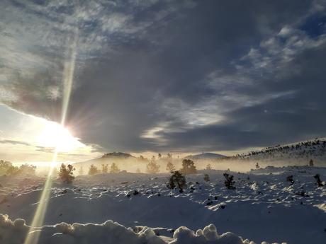 snow covering craters of the moon monument