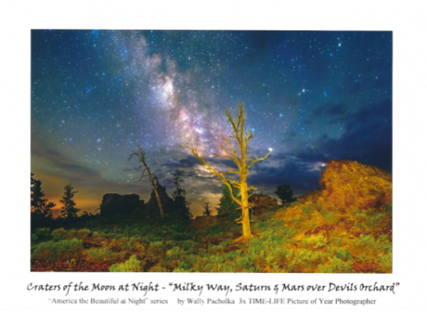 Milky Way, Saturn & Mars Over Devils Orchard