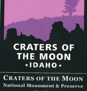 Craters of the Moon Pink Vinyl Sticker - Pink