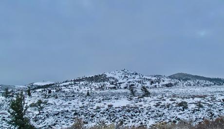 snowy craters of the moon