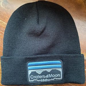 Horizon Beanie Black with Blue Patch