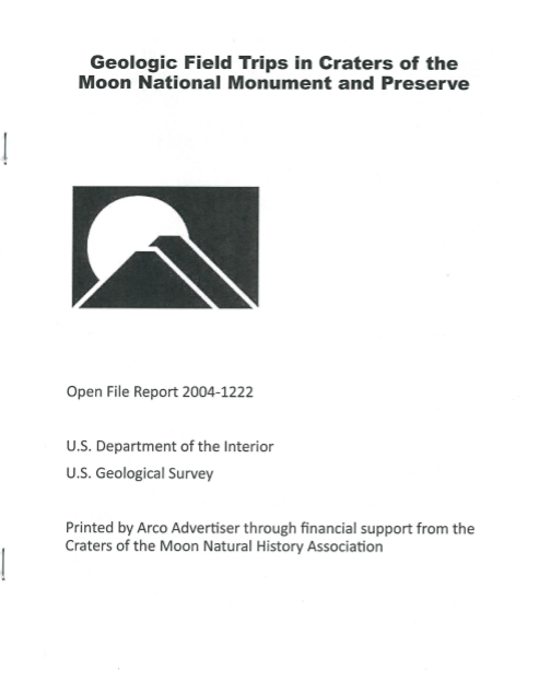 Geologic Field Trips in Craters of the Moon National Monument and Preserve