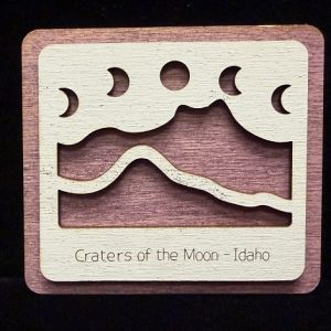 Phases of the Moon Wooden Magnet
