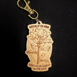 Wooden Indian Paintbrush Keychain