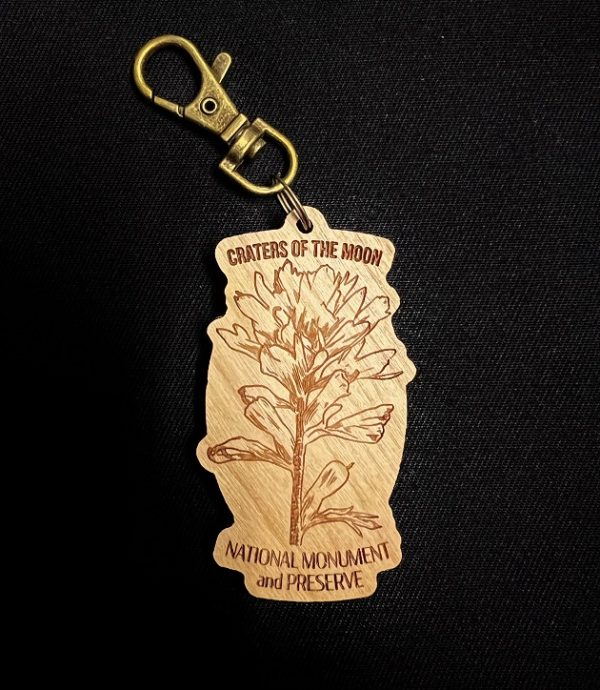 Wooden Indian Paintbrush Keychain