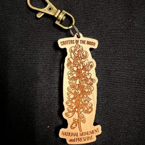 Wooden Lupine Keychain