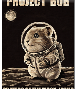 Project Bob Wooden Print Magnet